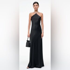 STAUD Cadence Black Maxi Dress